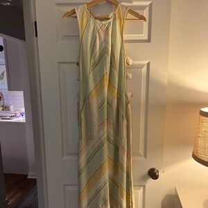 Free People Coverup, New with tags, Diagonal stripe, Pastel Shades, Size S